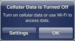 Cellular Data Turned Off