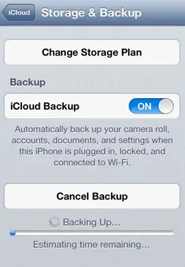 iCloud will Back Up your Data Automatically