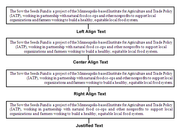 Microsoft Word Alignment