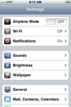 iPhone Settings Icon