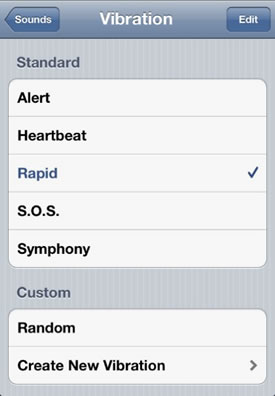 Custom Vibration