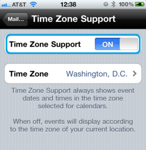Time Zone Support