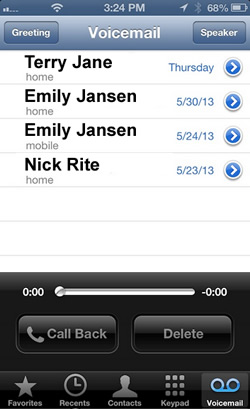 iPhone Voicemail
