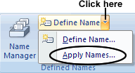 Select Apply Names