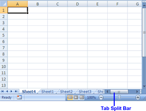 Tab Split Bar