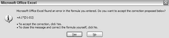 Excel's Formula AutoCorrect Feature