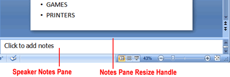 add speaker notes in powerpoint