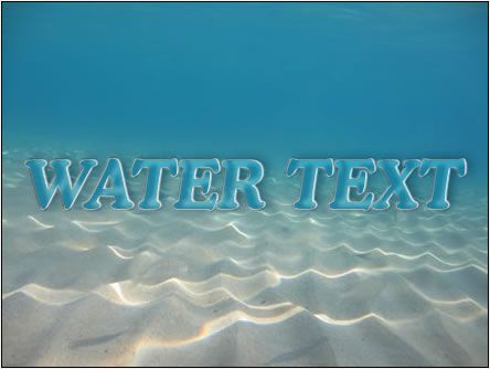 Water Text Effect