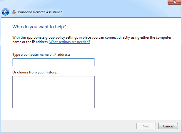 Windows Remote Assistance